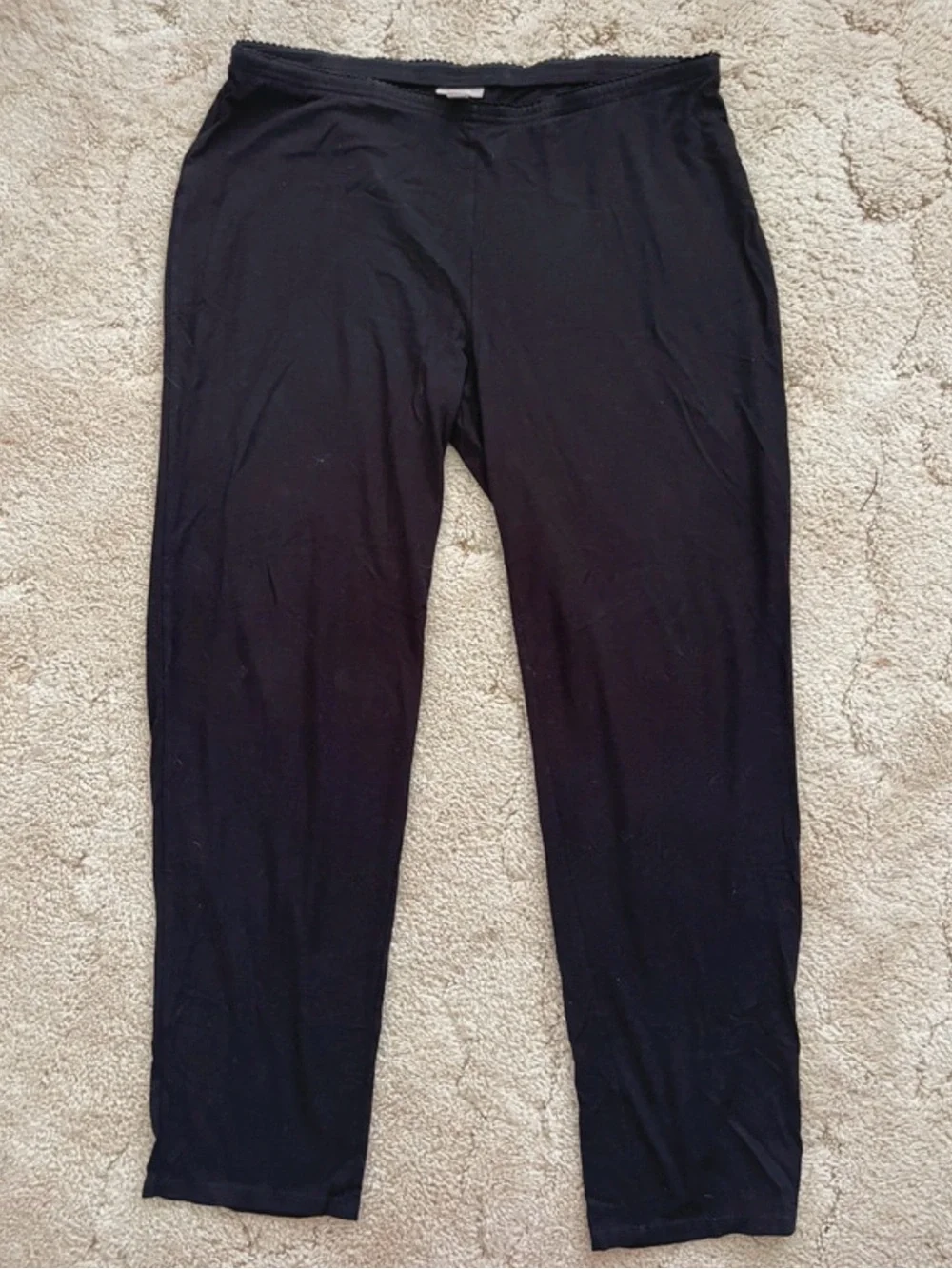 J. Jill Black Stretch Leggings with Branded Waistband